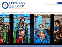 Tablet Screenshot of epiphanycatholic.org